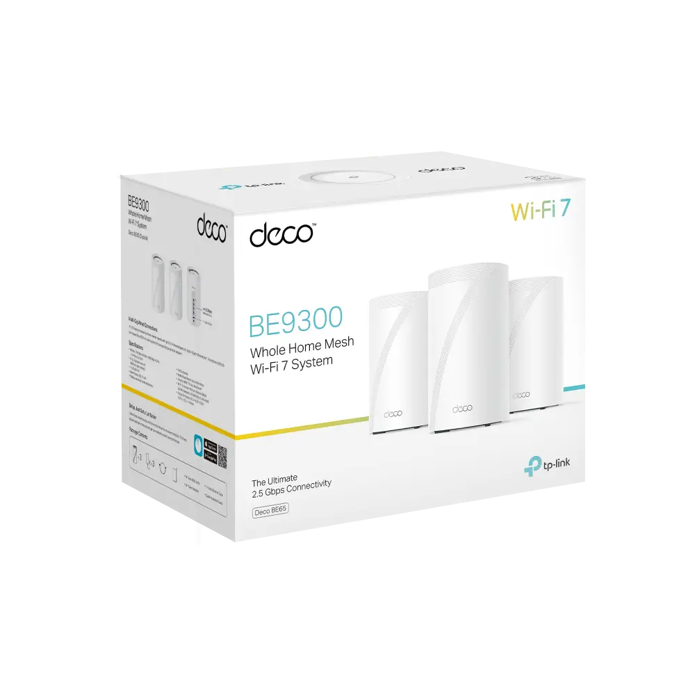 Deco BE65 WiFi 7 Mesh Tri-Band 3-Pack - Image 4