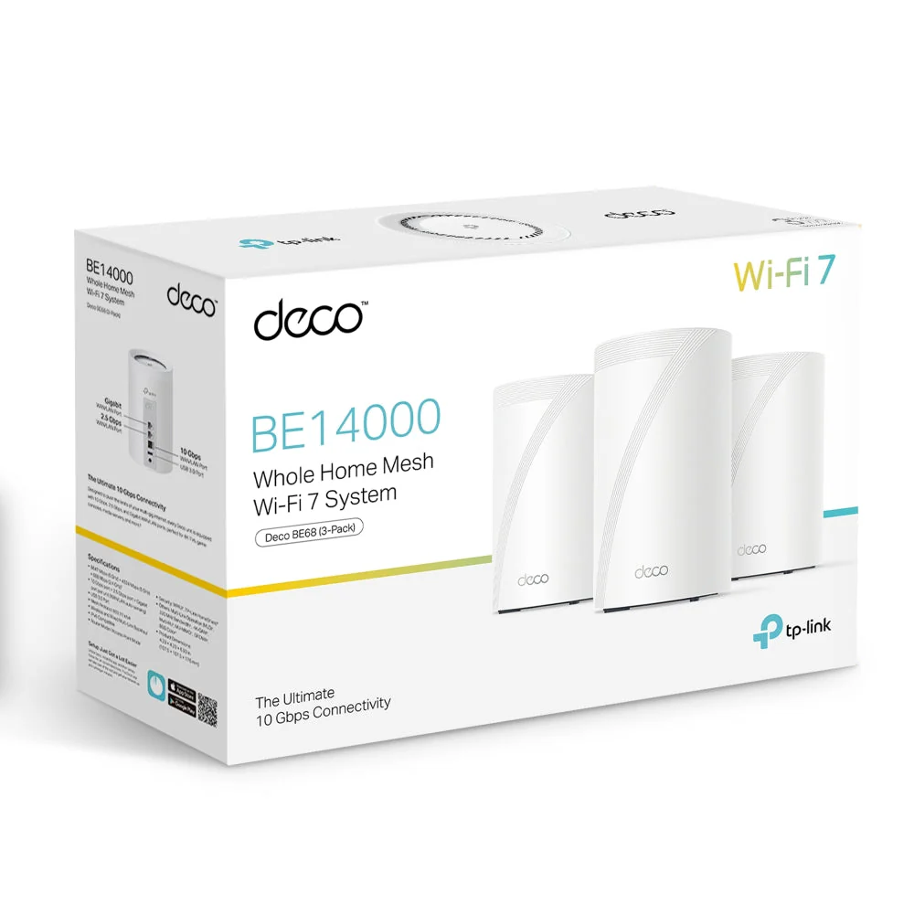 Deco BE68 WiFi 7 Mesh Tri-Band 3-Pack - Image 4