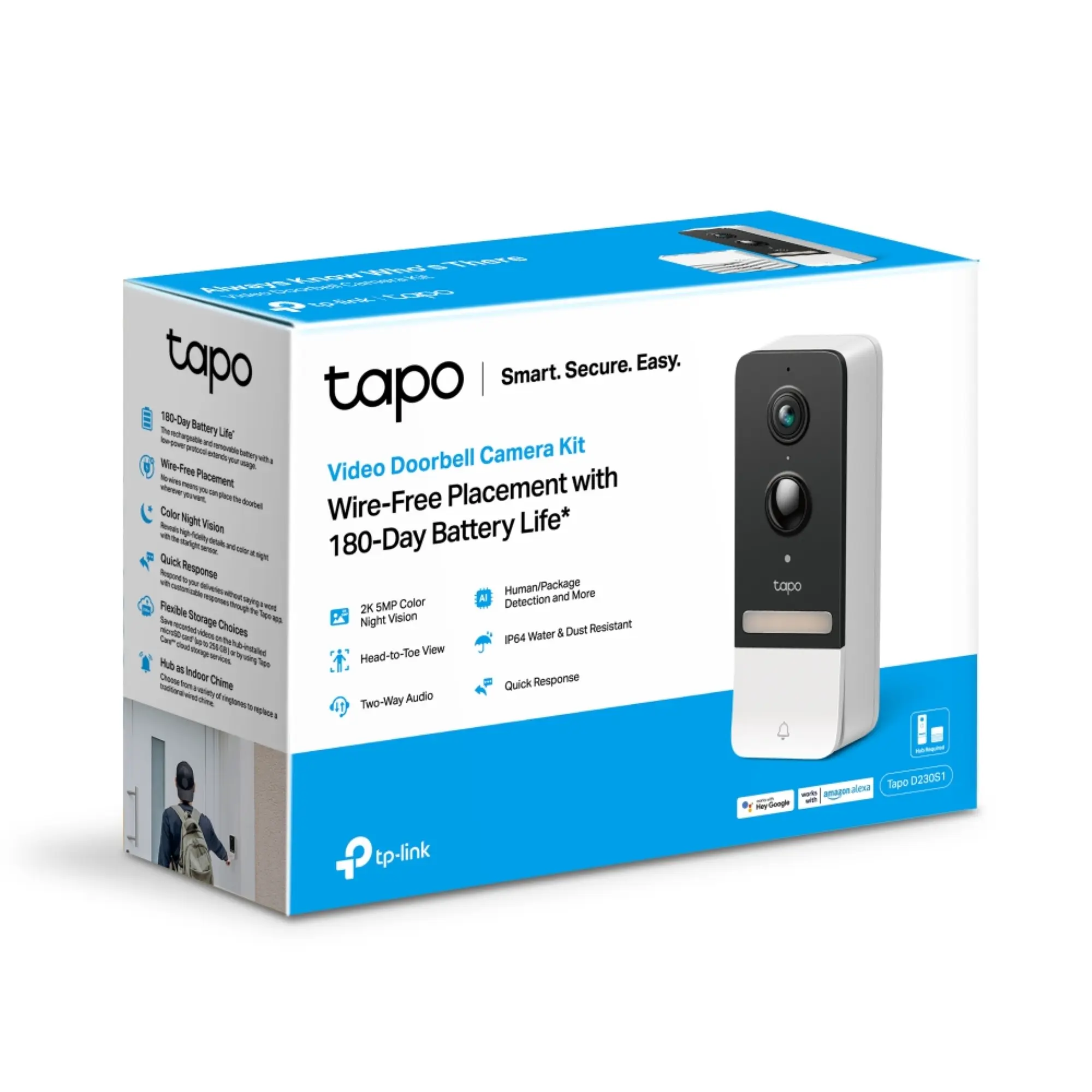 Tapo D230S1 Video Deurbel 2K Draadloos - Image 4