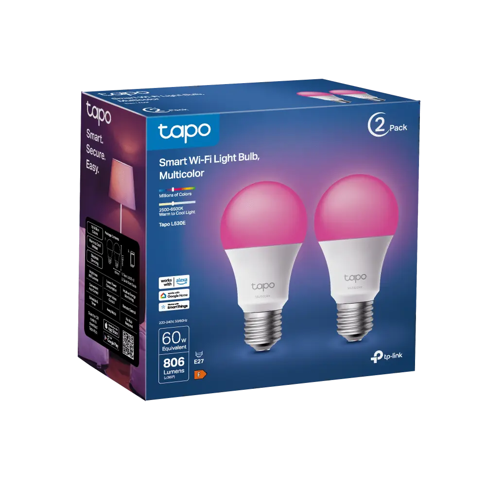 Tapo L530E E27 Smart Led lamp kleur (2-pack) - Image 3