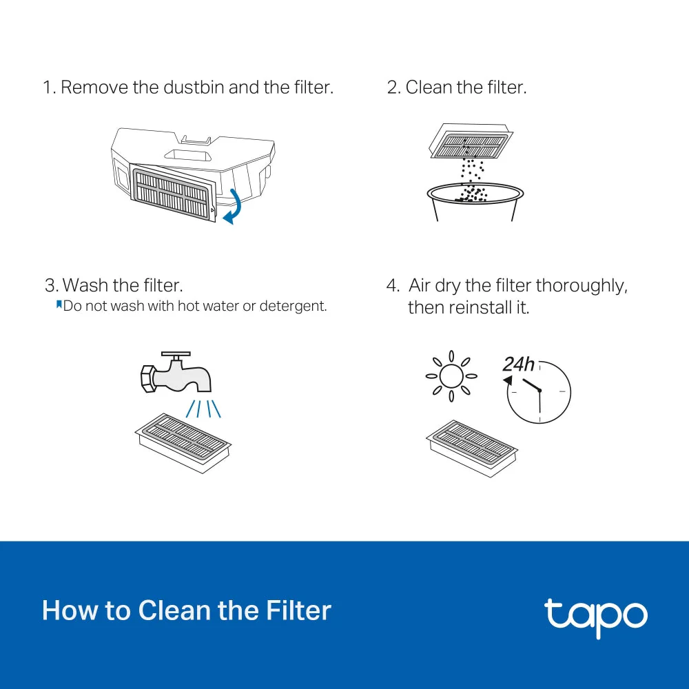 Tapo RVA520 Wasbare HEPA Filter RV50 Pro omni - Image 2