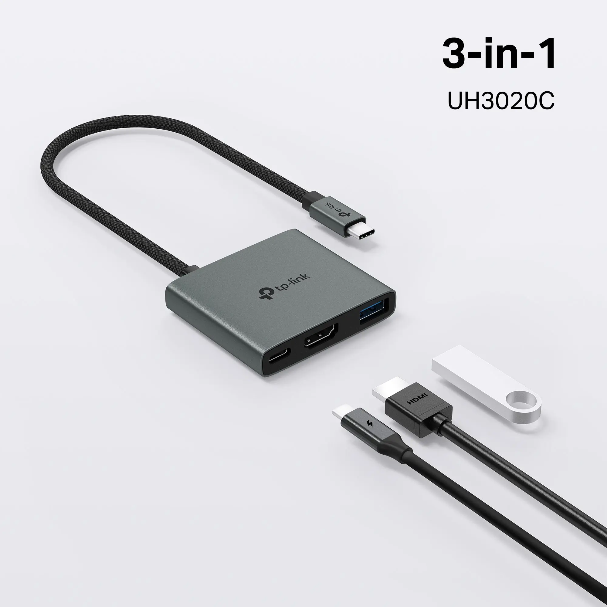 USB Type-C 3-in-1 Hub UH3020C - Image 3
